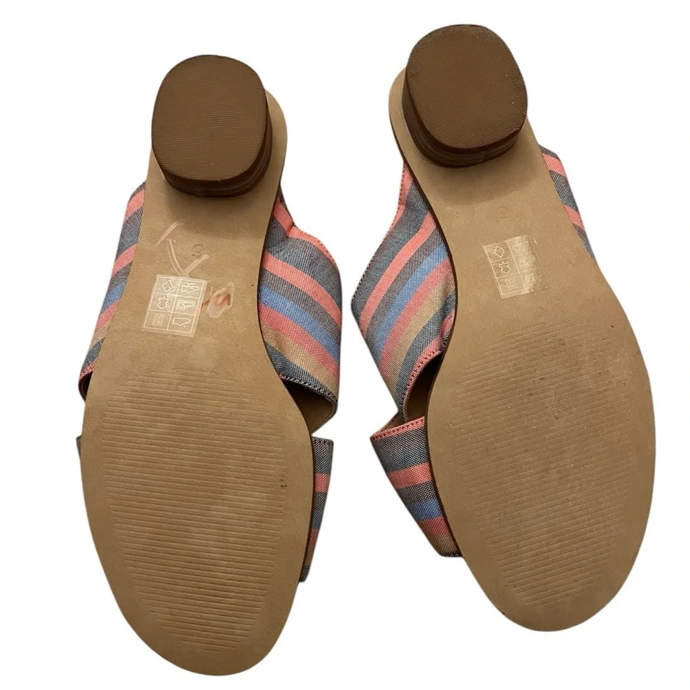 Madewell Women's Striped Sandals - Multicolor